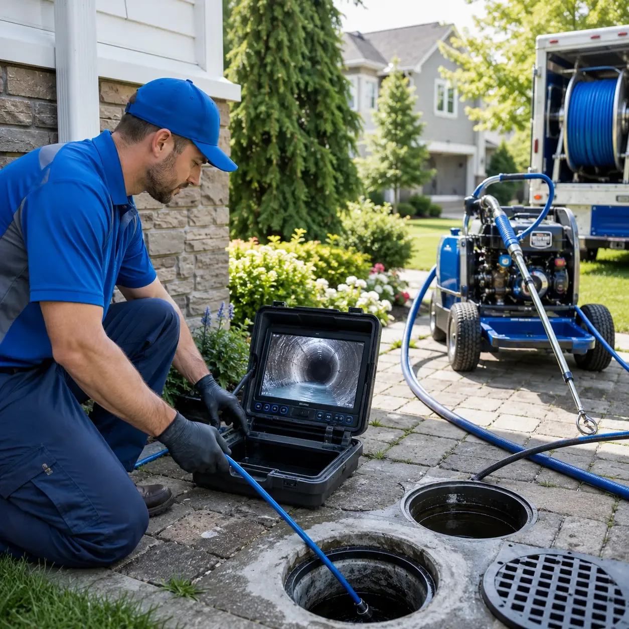 Outdoor drain cleaning professionals serving Great Lakes, IL