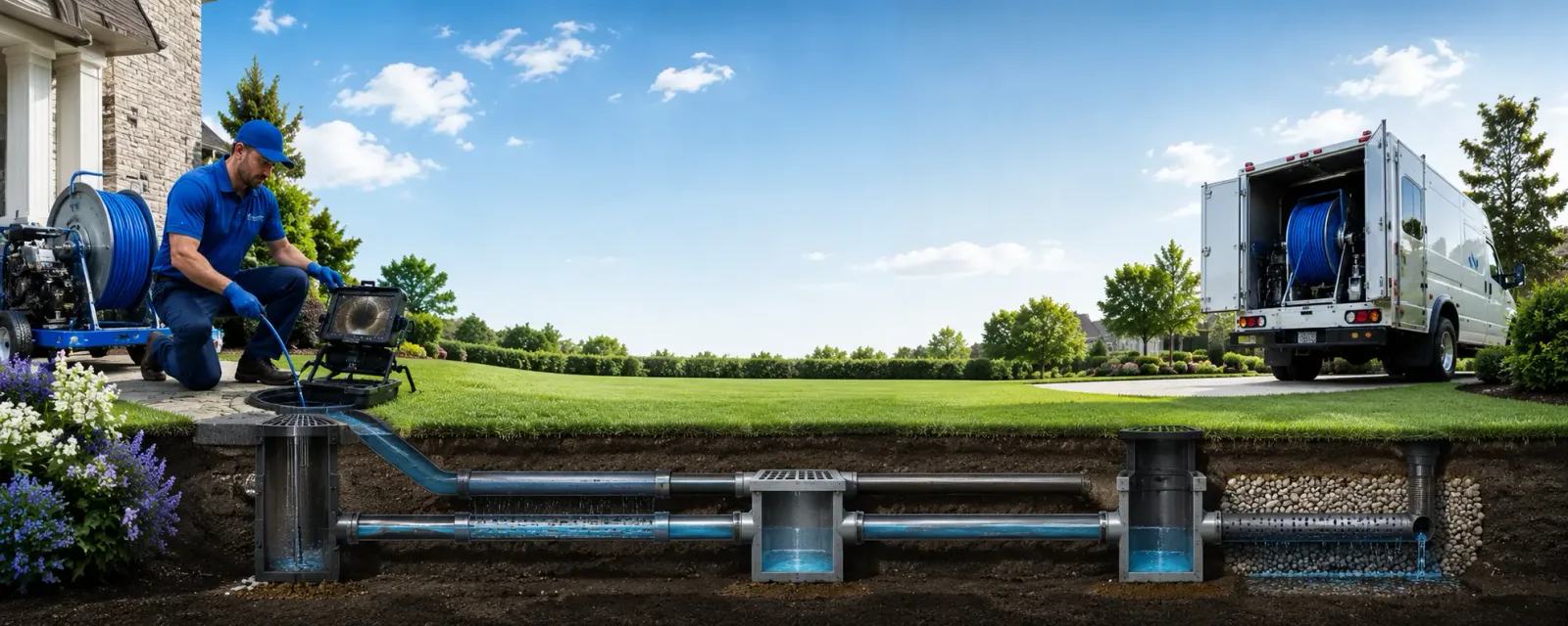 Outdoor drain cleaning information for Great Lakes, IL
